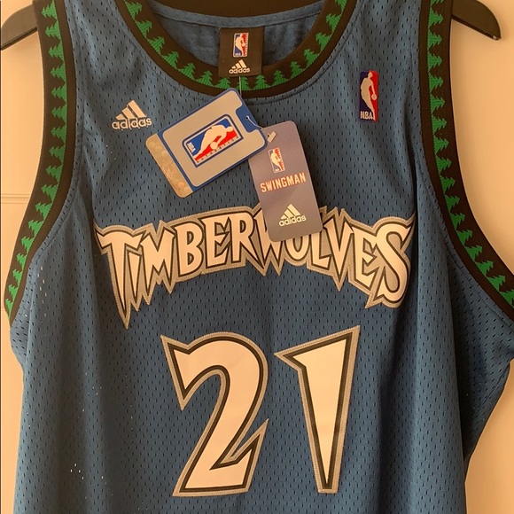 SOLD Kevin Garnett Timberwolves Jersey NEW - Picture 3 of 7